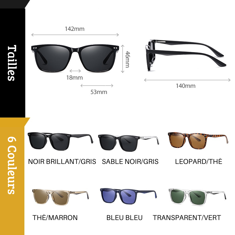 Lunettes de soleil polarisées ultra légères