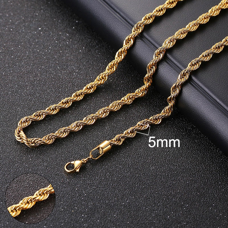 Collier chaîne pour homme et femme