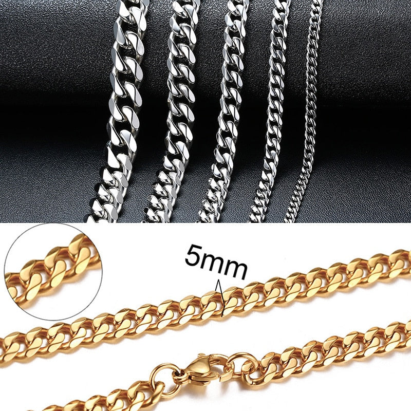 Collier chaîne pour homme et femme