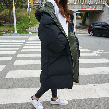 Manteau à capuche d'hiver et d'automne pour femme