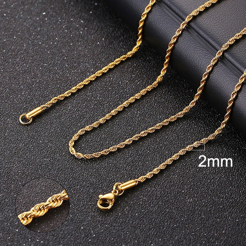 Collier chaîne pour homme et femme