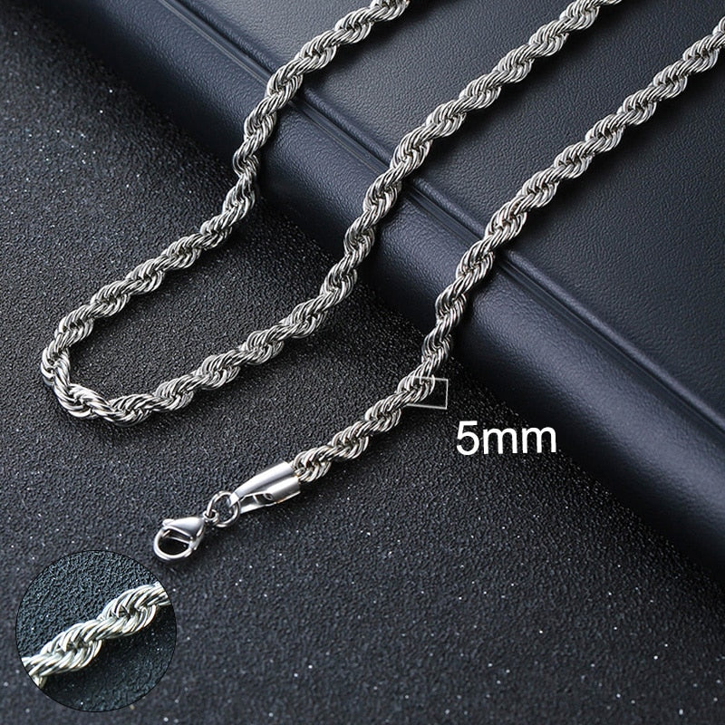 Collier chaîne pour homme et femme