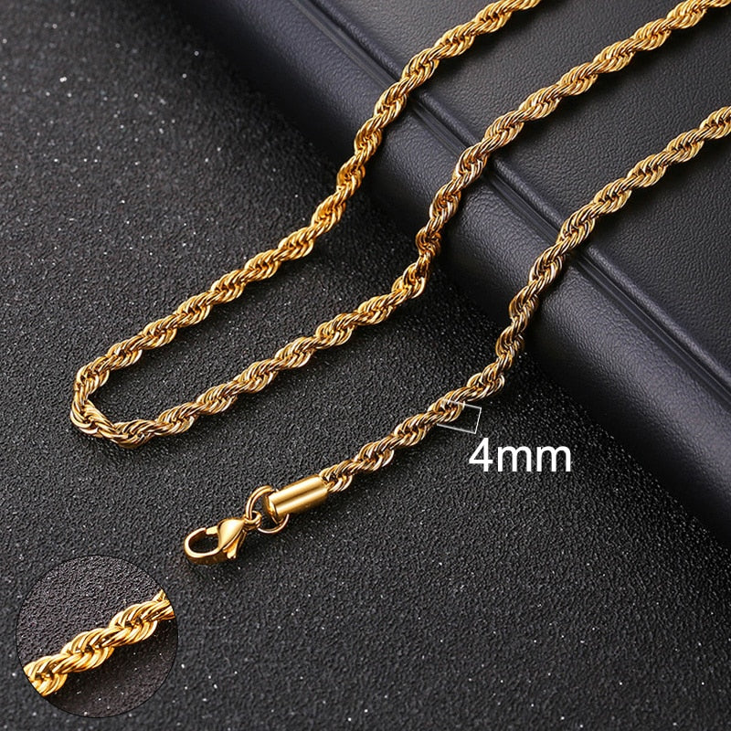 Collier chaîne pour homme et femme