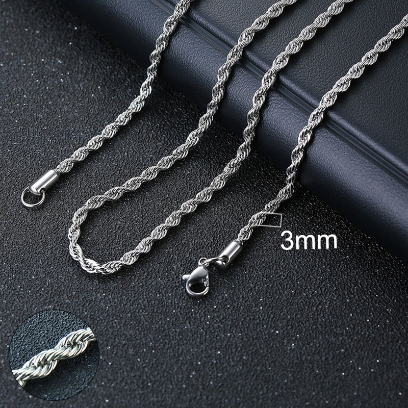 Collier chaîne pour homme et femme