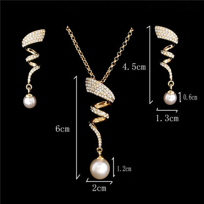 Collier de perles d'imitation classique pour femme