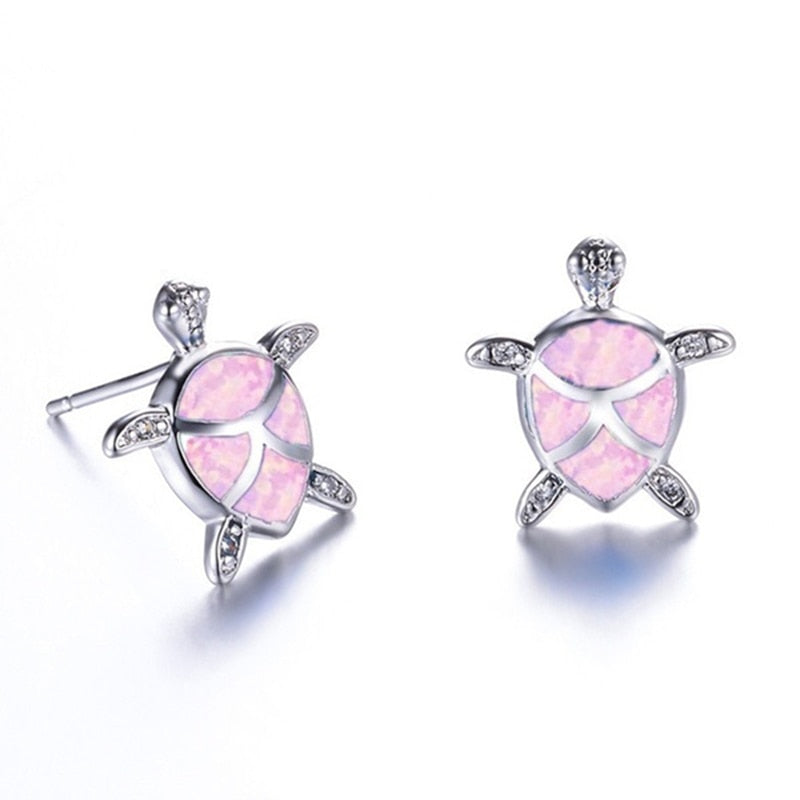 Bijou collier et boucles d'oreilles design tortue pour femme