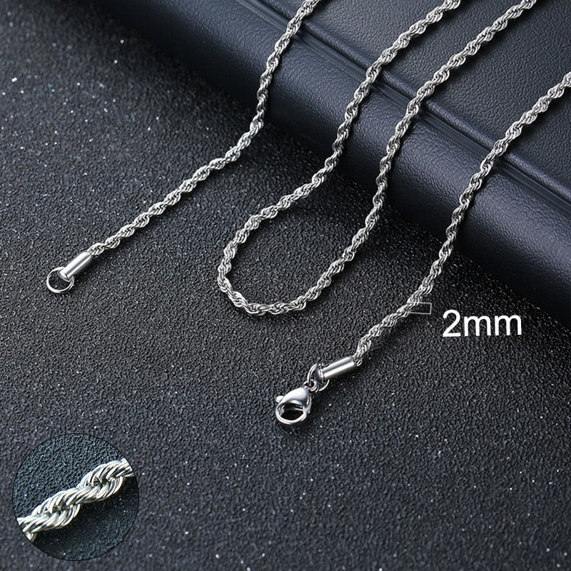 Collier chaîne pour homme et femme