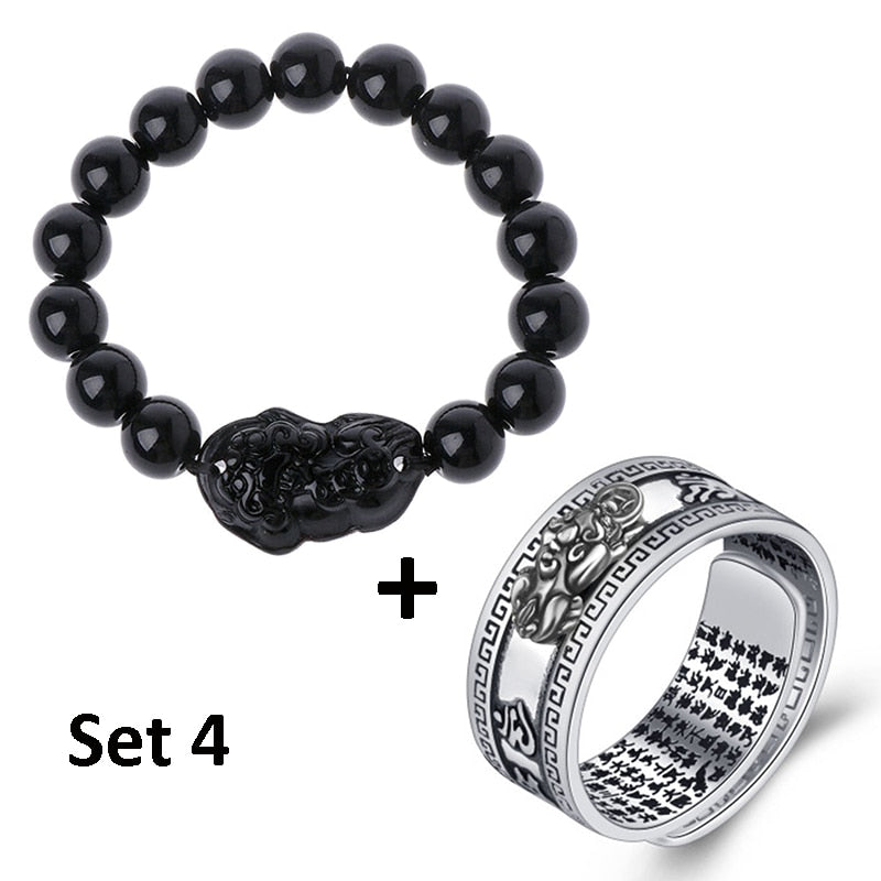 Anneau et bracelet pour homme