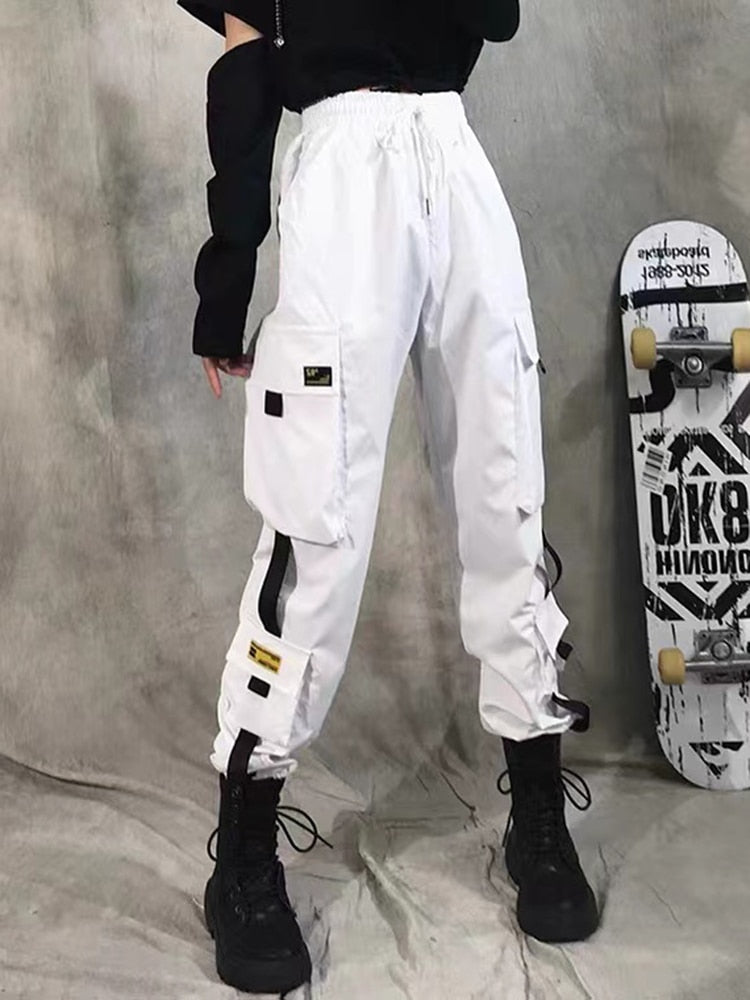 Pantalon avec chaîne harajuku